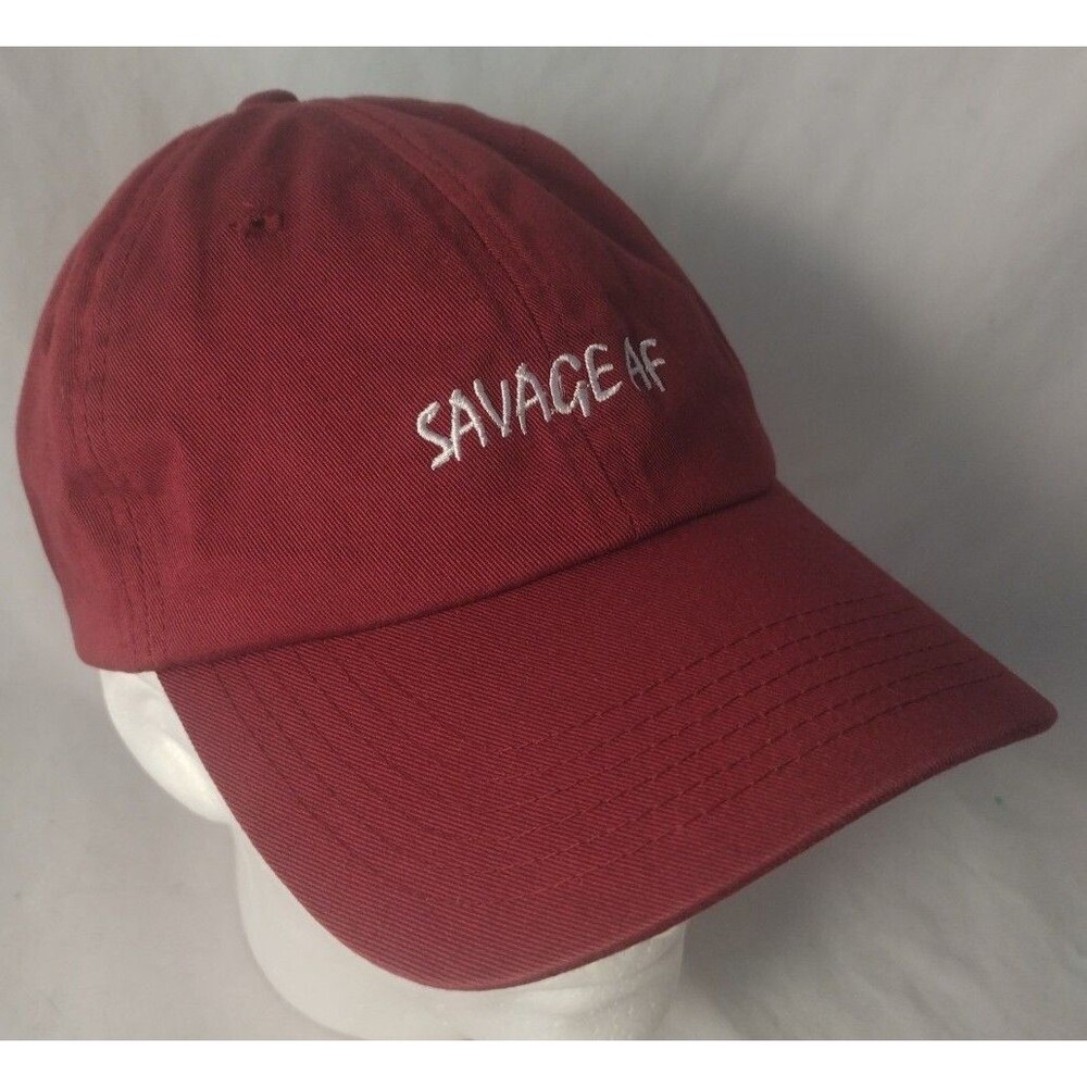 SAVAGE AF Red Adjustable Strapback Hat/Cap-EXCELLENT!